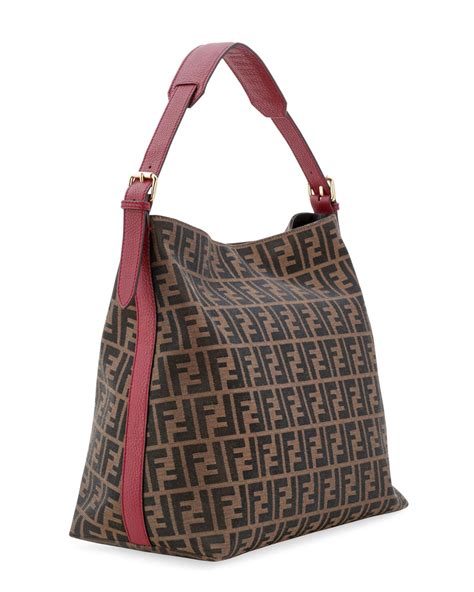 fendi zucca print canvas tote